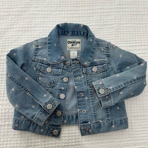 Oshkosh toddler girl denim heart jacket